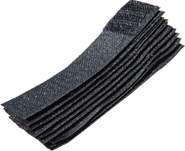 Multiple Velcro straps stacked